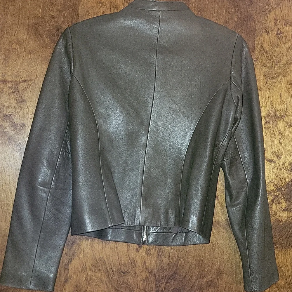 Ann Taylor Butter Soft Leather Jacket XS - Picture 2 of 10